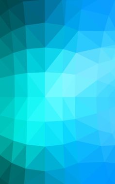 Üçgenler ve degrade origami tarzında oluşan ışık mavi köşeli tasarım deseni