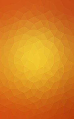 Degrade, arka planda origami stil ve üçgen oluşur turuncu poligonal desen.