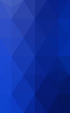 Üçgenler ve degrade origami tarzı oluşur koyu mavi köşeli tasarım deseni.