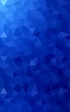 Üçgenler ve degrade origami tarzı oluşur mavi köşeli tasarım deseni.