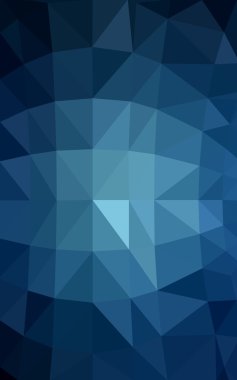 Üçgenler ve degrade origami tarzı oluşur koyu mavi köşeli tasarım deseni