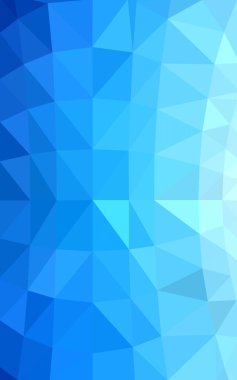 Üçgenler ve degrade origami tarzında oluşan ışık mavi köşeli tasarım deseni