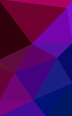 Üçgenler ve degrade origami tarzı oluşur çok renkli koyu mavi, kırmızı kenarlı tasarım deseni.