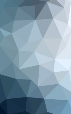 Üçgenler ve degrade origami tarzında oluşan ışık mavi köşeli tasarım deseni