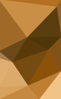 Üçgenler ve degrade origami tarzında oluşan koyu turuncu poligonal tasarım deseni.