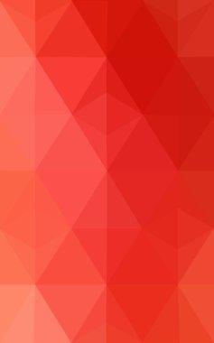 Üçgenler ve degrade origami tarzı oluşur kırmızı köşeli tasarım deseni.