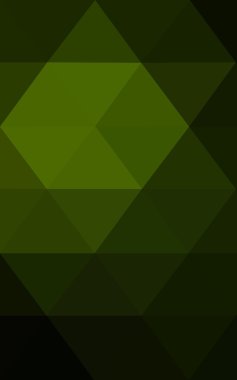 Üçgenler ve degrade origami tarzı oluşur koyu yeşil köşeli tasarım deseni.