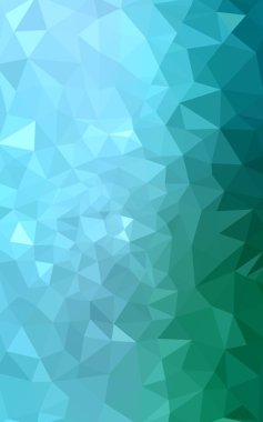 Üçgenler ve degrade origami tarzı oluşur yeşil köşeli tasarım deseni.