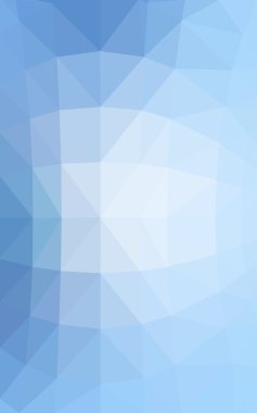 Üçgenler ve degrade origami tarzında oluşan ışık mavi köşeli tasarım deseni