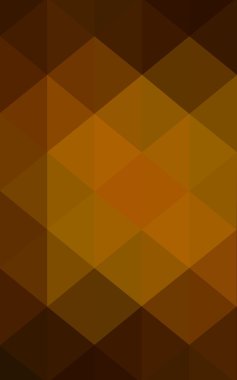 Üçgenler ve degrade origami tarzında oluşan koyu turuncu poligonal tasarım deseni