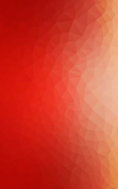 Üçgenler ve degrade origami tarzında oluşan ışık kırmızı köşeli tasarım deseni