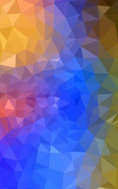 Üçgenler ve degrade origami tarzı oluşur çok renkli köşeli tasarım deseni.