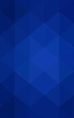 Üçgenler ve degrade origami tarzı oluşur koyu mavi köşeli tasarım deseni