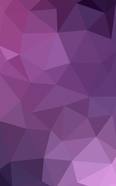 Üçgenler ve degrade origami tarzında oluşan hafif mor pembe poligonal tasarım deseni
