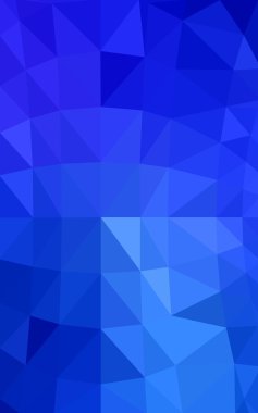 Üçgenler ve degrade origami tarzı oluşur koyu mavi köşeli tasarım deseni