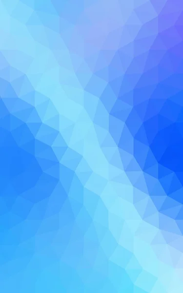 Blaues polygonales Muster, das aus Dreiecken und einem Farbverlauf im Origami-Stil besteht. — Stockfoto