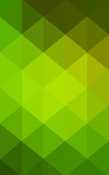 Modello di disegno poligonale giallo-verde chiaro, che consiste di triangoli e gradienti in stile origami — Foto Stock