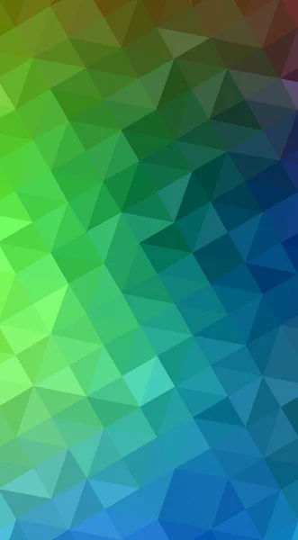 Multicolor green, blue polygonal design illustration, which consist of triangles and gradient in origami style.