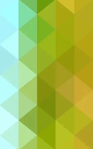 Groen-gele veelhoekige lichtontwerp patroon, die bestaan uit driehoeken en verloop in origami stijl — Stockfoto