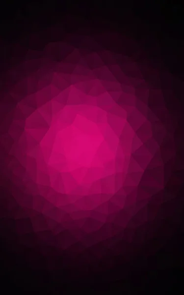 어두운 핑크 다각형 디자인 패턴, 삼각형 및 그라데이션 종이 접기 스타일에서의 구성 — 스톡 사진
