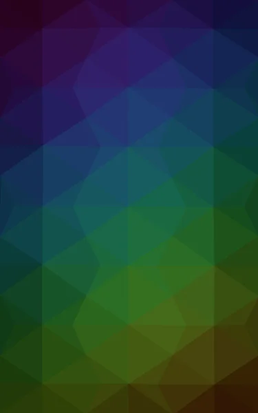 Πολύχρωμη σκούρο πράσινο, μπλε πολυγωνικό design pattern, που αποτελείται από τρίγωνα και κλίση στο στυλ του origami. — Φωτογραφία Αρχείου