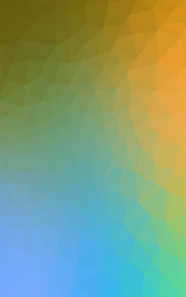 Multicolor blå, gul, orange polygonal designmönster, som består av trianglar och lutningen i origami stil. — Stockfoto