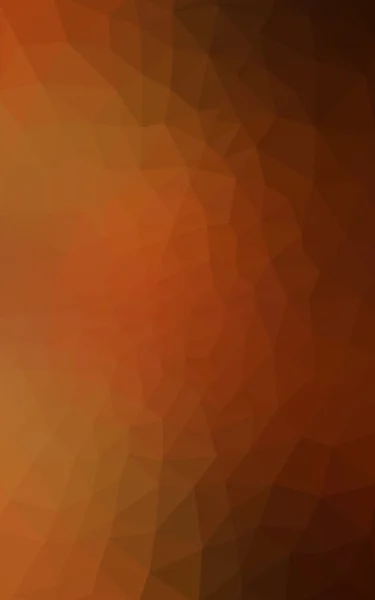 어두운 오렌지 다각형 디자인 패턴, 삼각형 및 그라데이션 종이 접기 스타일에서의 구성. — 스톡 사진