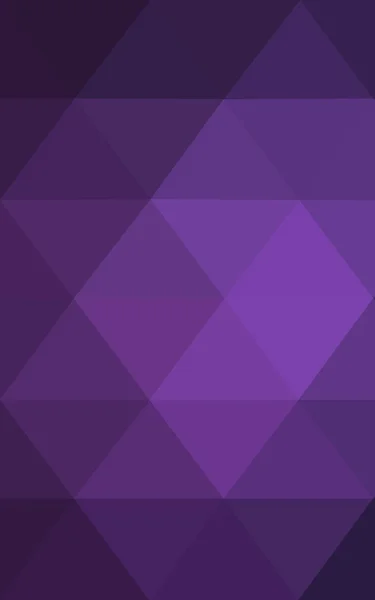 Modello di disegno poligonale viola scuro, che consiste di triangoli e gradiente in stile origami . — Foto Stock
