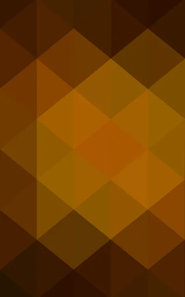 三角形と折り紙スタイルの勾配から成っている暗いオレンジ色の多角形デザイン パターン — ストック写真