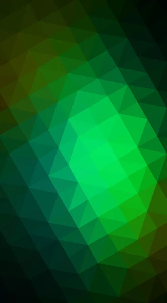 Ilustración de diseño poligonal verde oscuro, que consiste en triángulos y gradiente en estilo origami . —  Fotos de Stock
