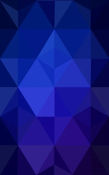 Тёмно-синий многоугольный рисунок, состоящий из треугольников и градиента в стиле оригами . — стоковое фото