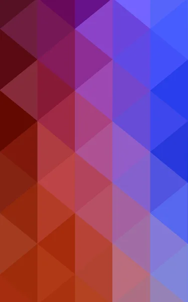 Azul claro, padrão de design poligonal vermelho, que consistem em triângulos e gradiente no estilo origami — Fotografia de Stock