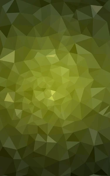 Multicolor green, yellow, orange polygonal design pattern, which consist of triangles and gradient in origami style.