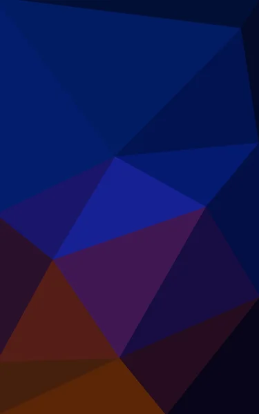 三角形と折り紙スタイルの勾配から成っている多色暗い青、赤多角形デザイン パターン. — ストック写真