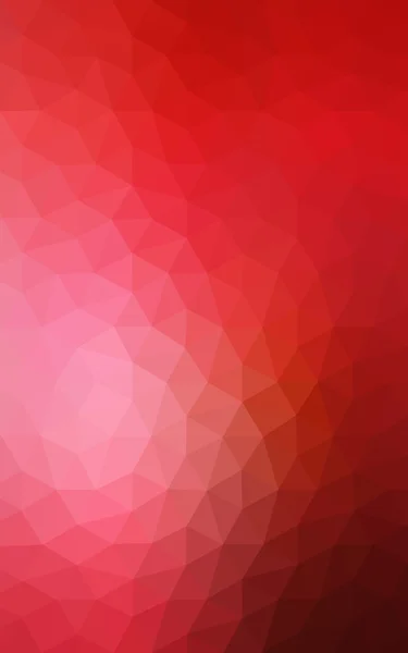 Red polygonal design pattern, which consist of triangles and gradient in origami style. — Stock Photo, Image