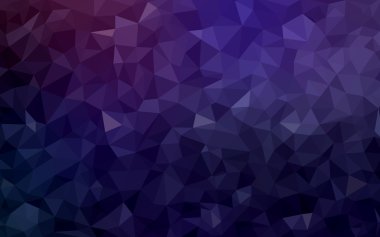 Üçgenler ve degrade origami tarzında oluşan koyu mor kenarlı tasarım deseni
