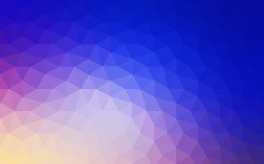 Üçgenler ve degrade origami tarzı oluşur çok renkli pembe, mavi köşeli tasarım deseni.