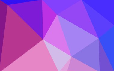 Üçgenler ve degrade origami tarzı oluşur çok renkli pembe, mavi köşeli tasarım deseni.