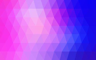 Pembe, mavi köşeli tasarım deseni, hangi üçgenler ve degrade origami tarzında oluşan ışık