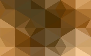 Üçgenler ve degrade origami tarzında oluşan koyu turuncu poligonal tasarım deseni.