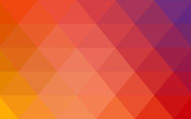 Üçgenler ve degrade origami tarzında oluşan ışık mavi, kırmızı kenarlı tasarım desen