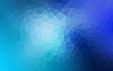 Üçgenler ve degrade origami tarzında oluşan ışık mavi köşeli tasarım deseni