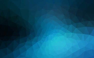 Üçgenler ve degrade origami tarzı oluşur koyu mavi köşeli tasarım deseni.