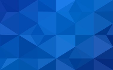 Üçgenler ve degrade origami tarzı oluşur mavi köşeli tasarım deseni.