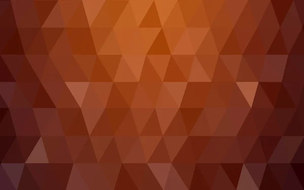 三角形と折り紙スタイルの勾配から成っている赤い多角形デザイン パターン — ストックベクタ