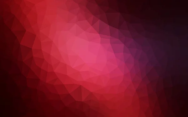 Темно-червоний багатокутний візерунок дизайну, який складається з трикутників і градієнта в стилі орігамі — стоковий вектор