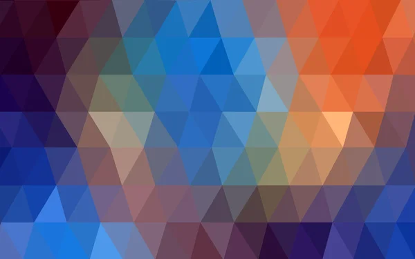 三角形と折り紙スタイルの勾配から成っている光青黄多角形デザイン パターン — ストックベクタ