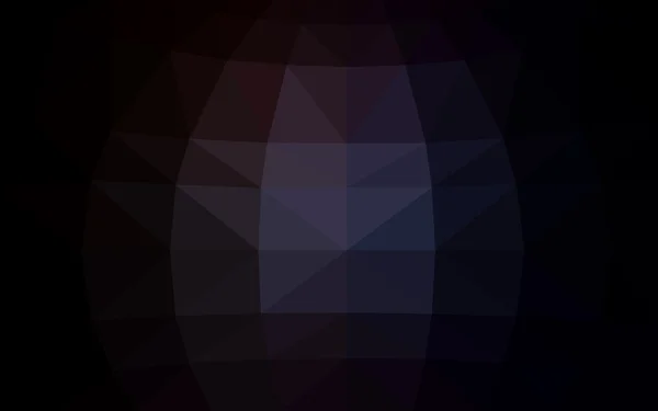 Dunkelgraues polygonales Muster, das aus Dreiecken und einem Farbverlauf im Origami-Stil besteht — Stockvektor