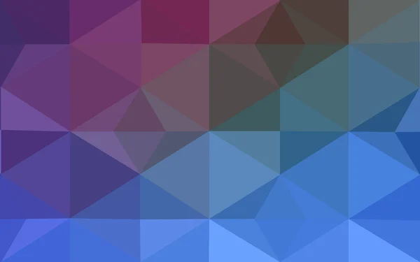 Multicolore rose foncé, motif polygonal bleu, qui se composent de triangles et de dégradés dans le style origami . — Image vectorielle