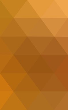 Degrade, arka planda origami stil ve üçgen oluşur turuncu poligonal desen.